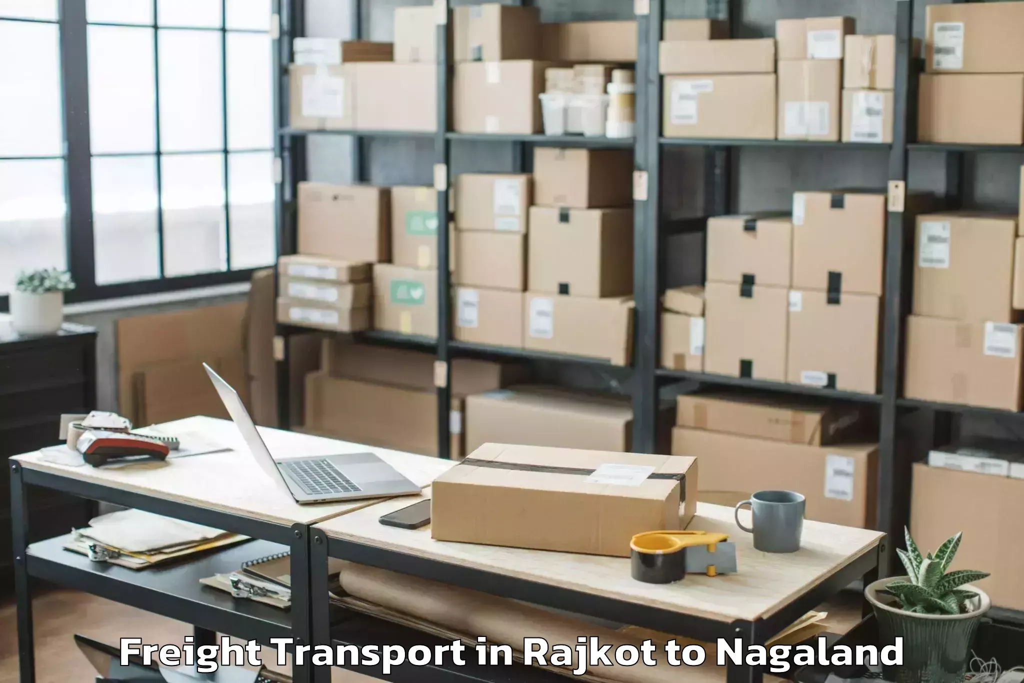 Book Rajkot to Icfai University Nagaland Dima Freight Transport Online